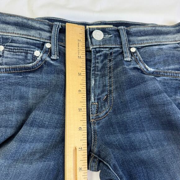 MOTHER The Outsider in Heaven Texas 24 Bootcut Blue Jeans Narrow Flare - Picture 10 of 12